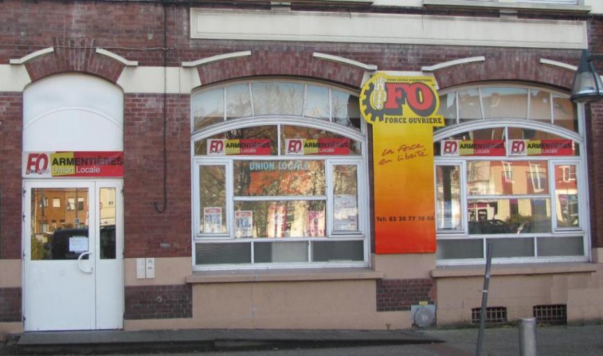 Facade FORCE OUVRIERE Armentieres